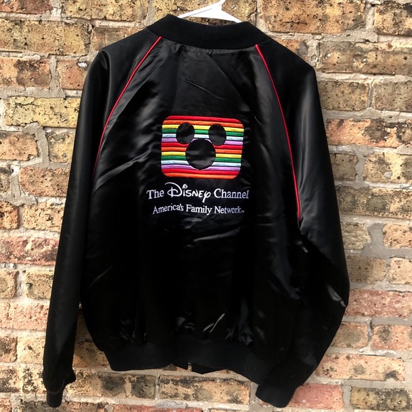 Disney Jackets & Blazers - Vintage Disney Channel Satin Bomber Jacket